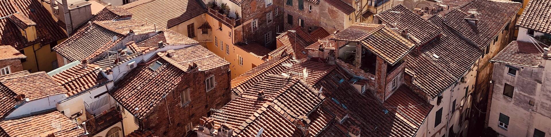 Shot taken from the Torre delle Ore, Lucca, Tuscany