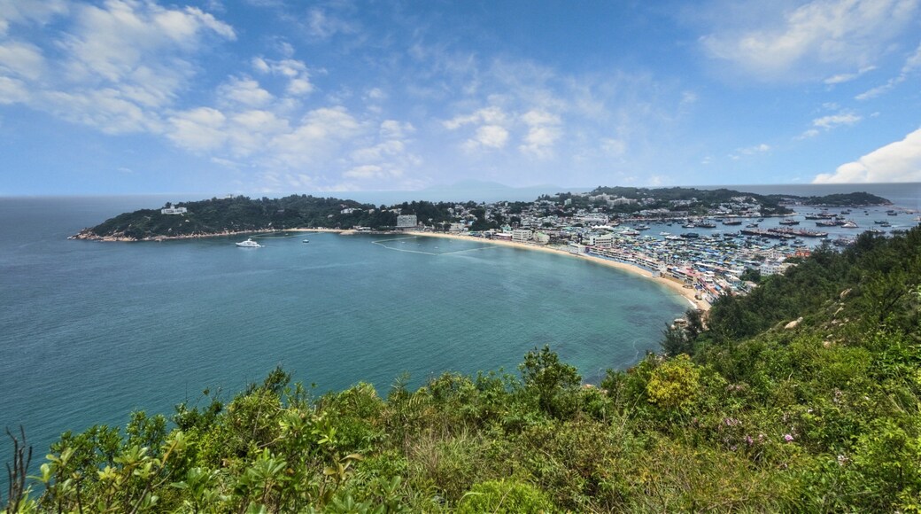 Cheung Chau qui includes baie ou port et ville côtière