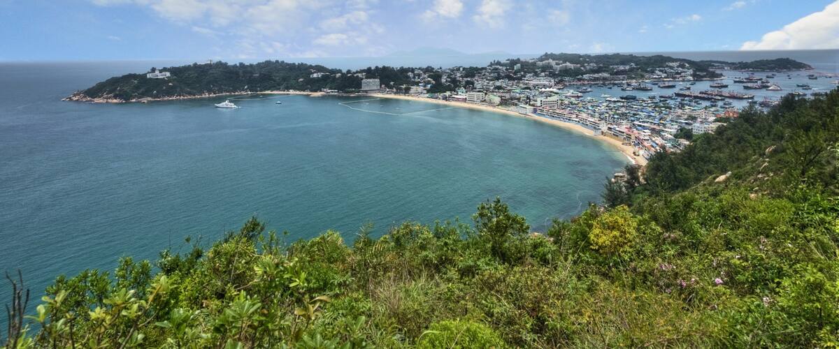 Cheung Chau featuring a coastal town and a bay or harbour