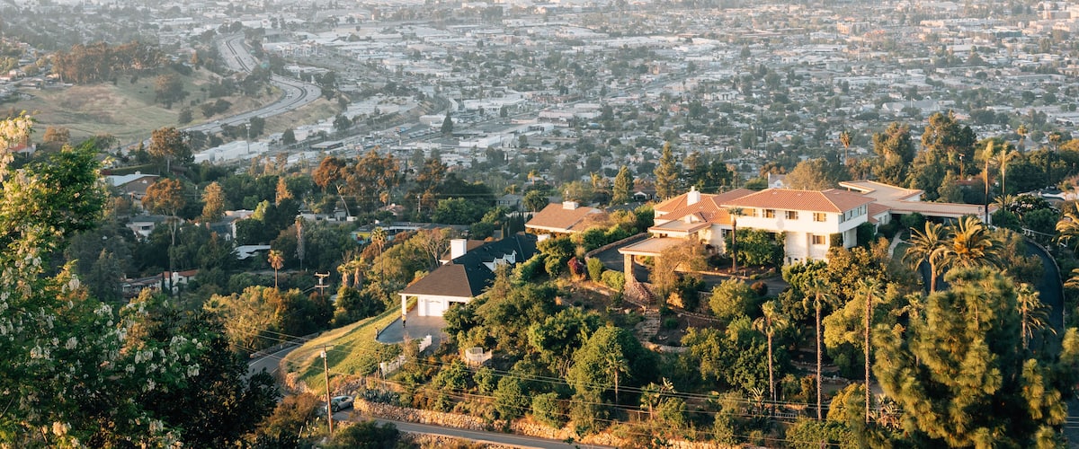 View from Mount Helix, in La Mesa, near San Diego, California
