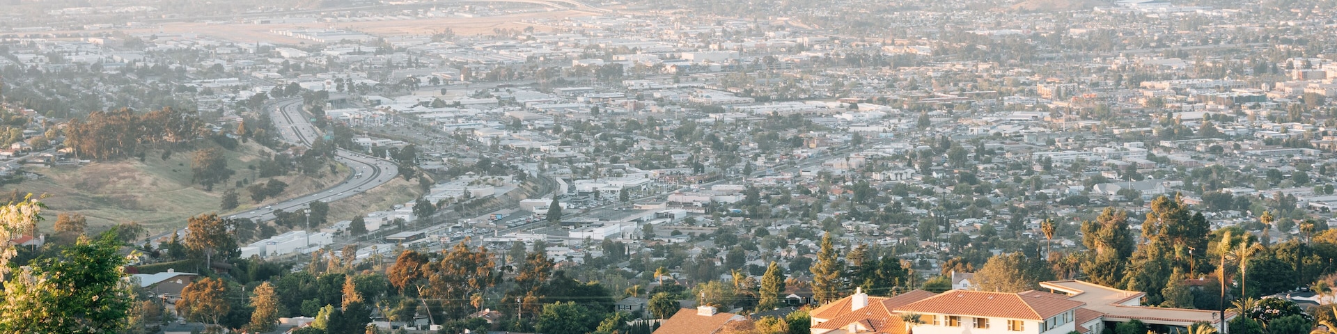 View from Mount Helix, in La Mesa, near San Diego, California