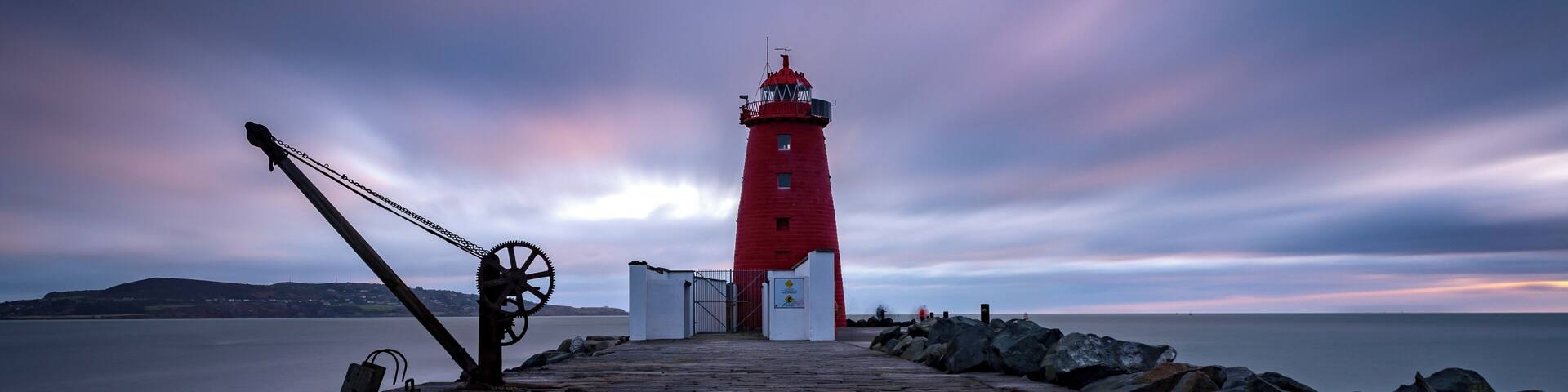 A lovely place to go for a walk down at poolbeg. There's about a 2km walk to this lighthouse.