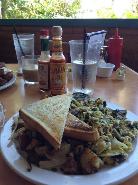 Can't beat the breakfast scrambles at Betty's!
