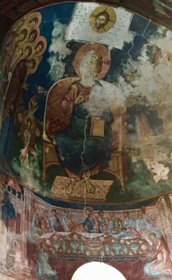 Ubisa Monastery is just 300m off the E60 National Road and a nice stop between Gori and Kutaisi. The St. George Basilica was built in the 9th century and the murals were painted by late 14th century artist Damiane. Two rooms in the Tbilisi National Museum (opposite the gold treasure exhibition) are reserved for five Icons, a door, the Tryptich Icon and an Epitaphios (holy shroud) saved from Ubisi Monastery.