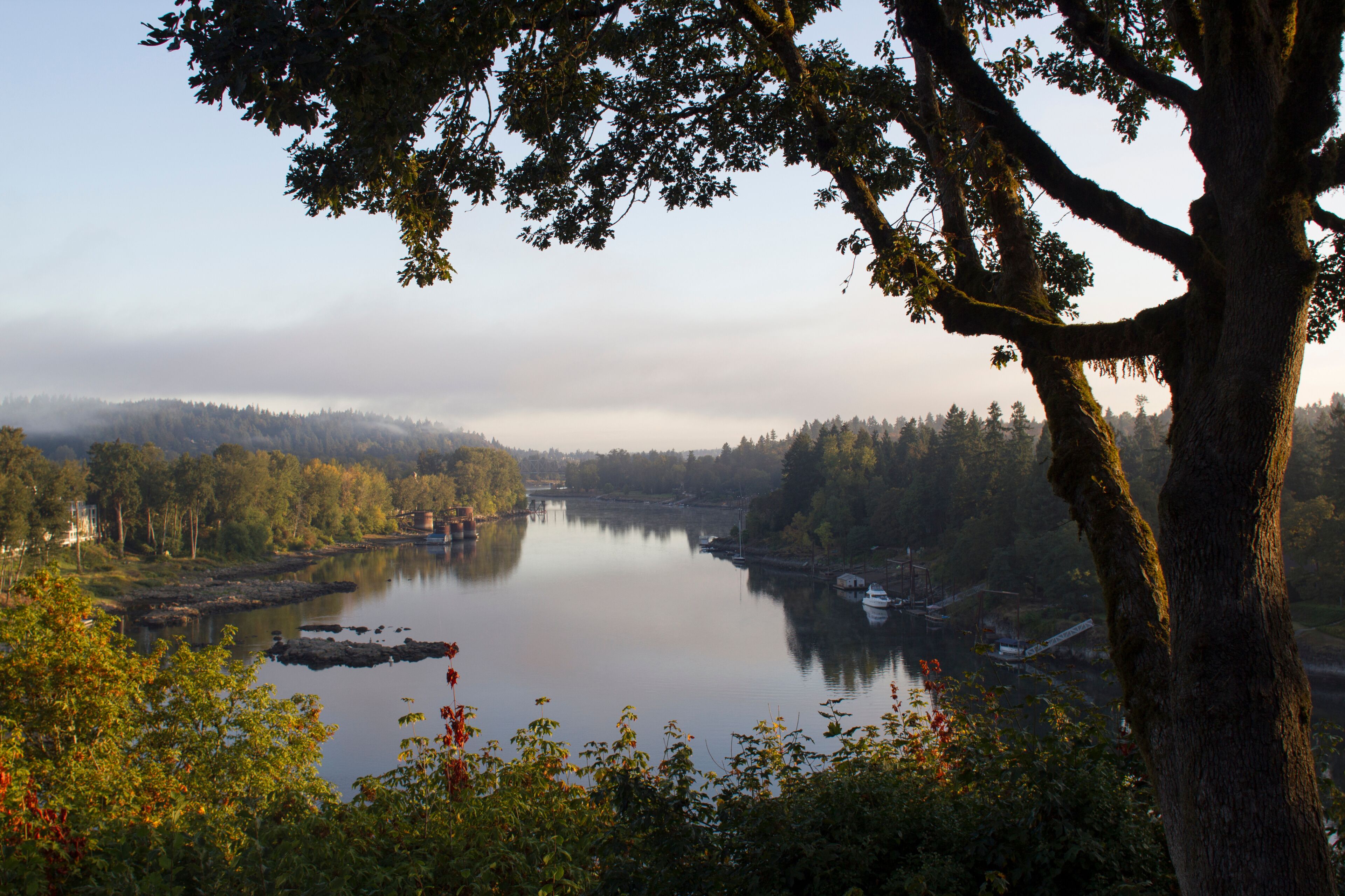 Willamette River at Sunrise. Sep 2018.
