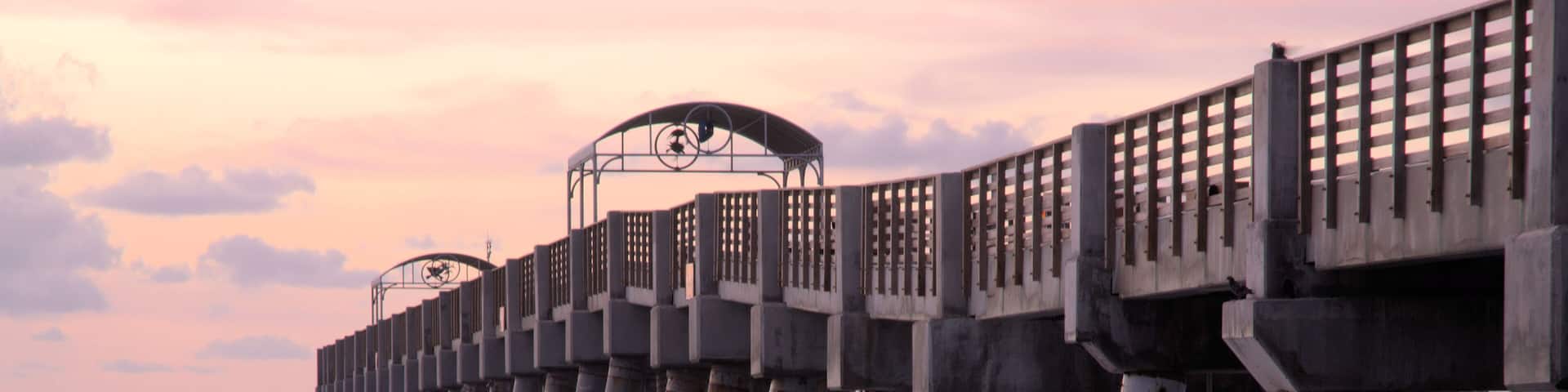 Sunrise at the Lake Worth Pier in Lake Worth, Florida