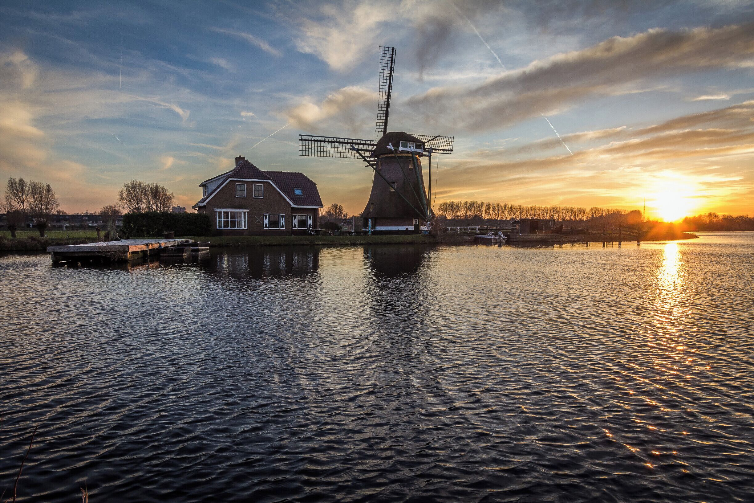 Het Joppe is wetland area about 10 minute bicycle ride out of Leiden.