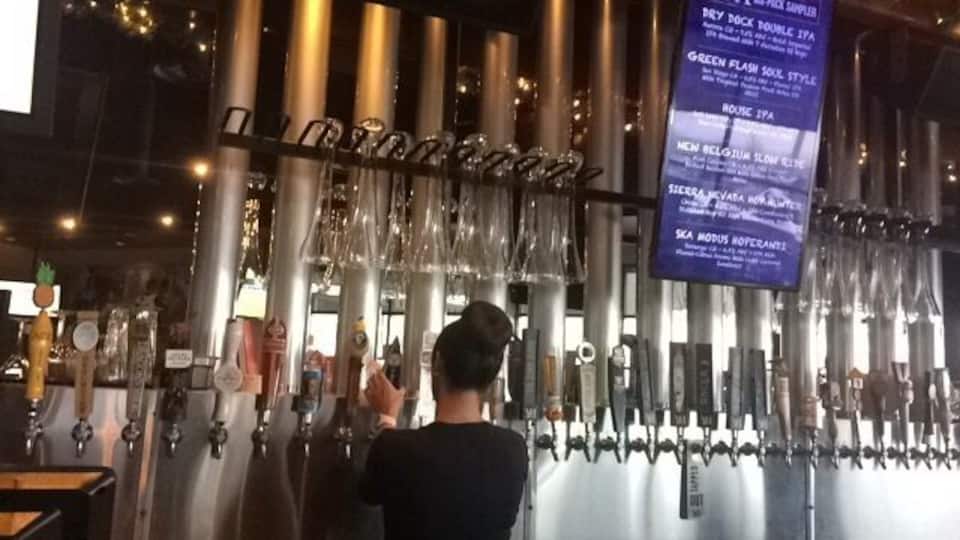 If you are looking for a large variety of beer and good food, this is the place for you. I recommend coming during their happy hour. Their appetizers are huge. Try the sliders, huge sushi roll or Thai chicken pizza.