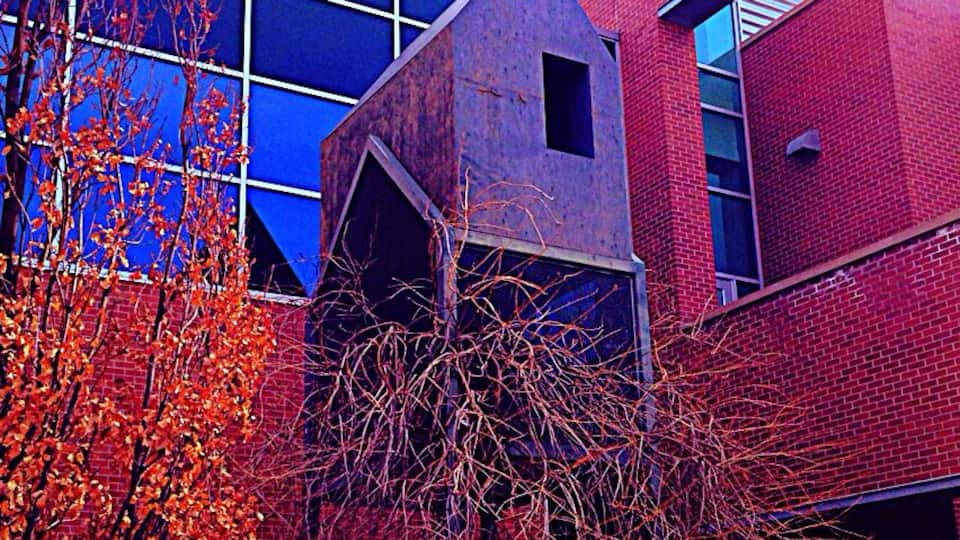 Cool feature in the courtyard.