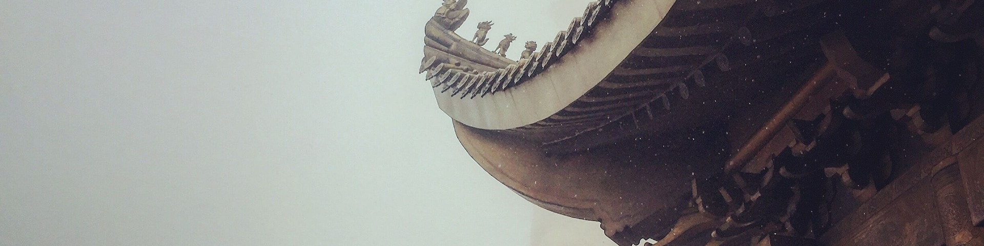 at the top of emei mountain.a temple glad by gold.