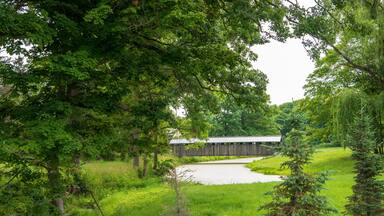 Bass Farm Covered Bridge in Lapeer County, Michigan