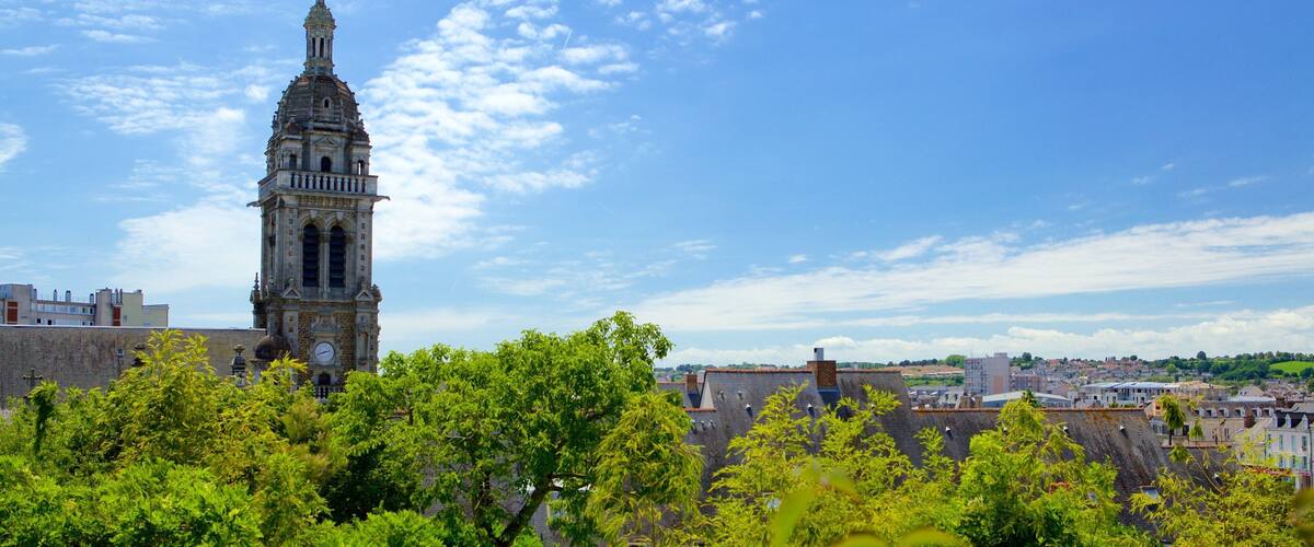 Le Mans qui includes ville, patrimoine architectural et bâtiment public