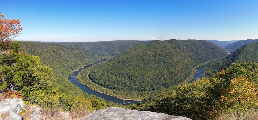 New River Gorge National Park from Grandview Overlook