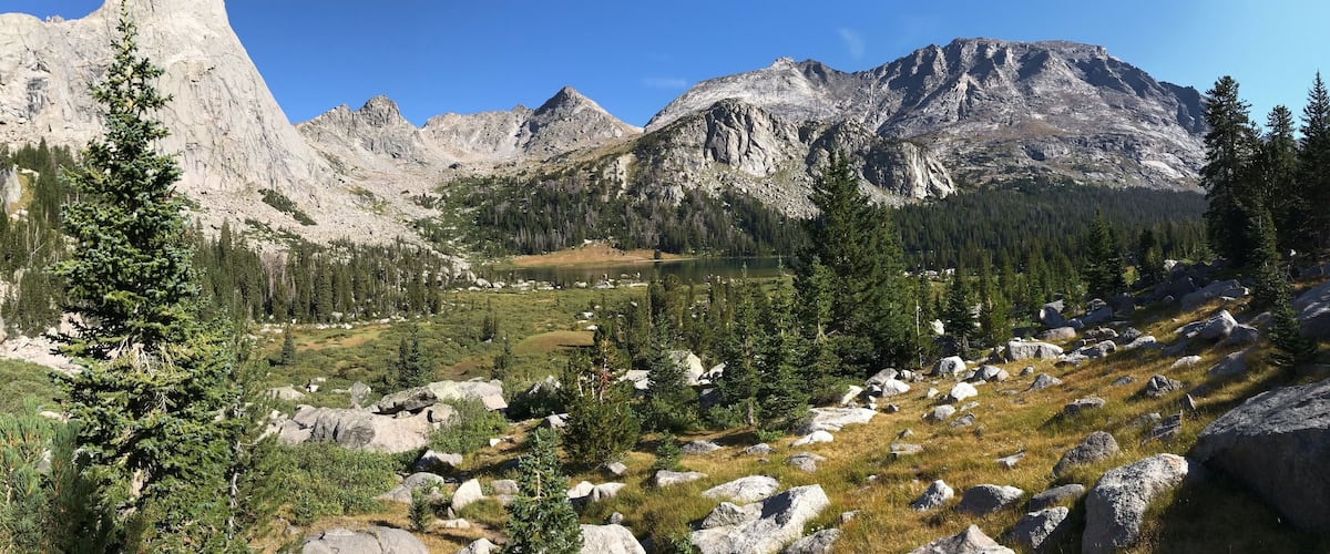 A beautiful view of the Cirque on a sunny September morning. Wind River Range.   #Adventure