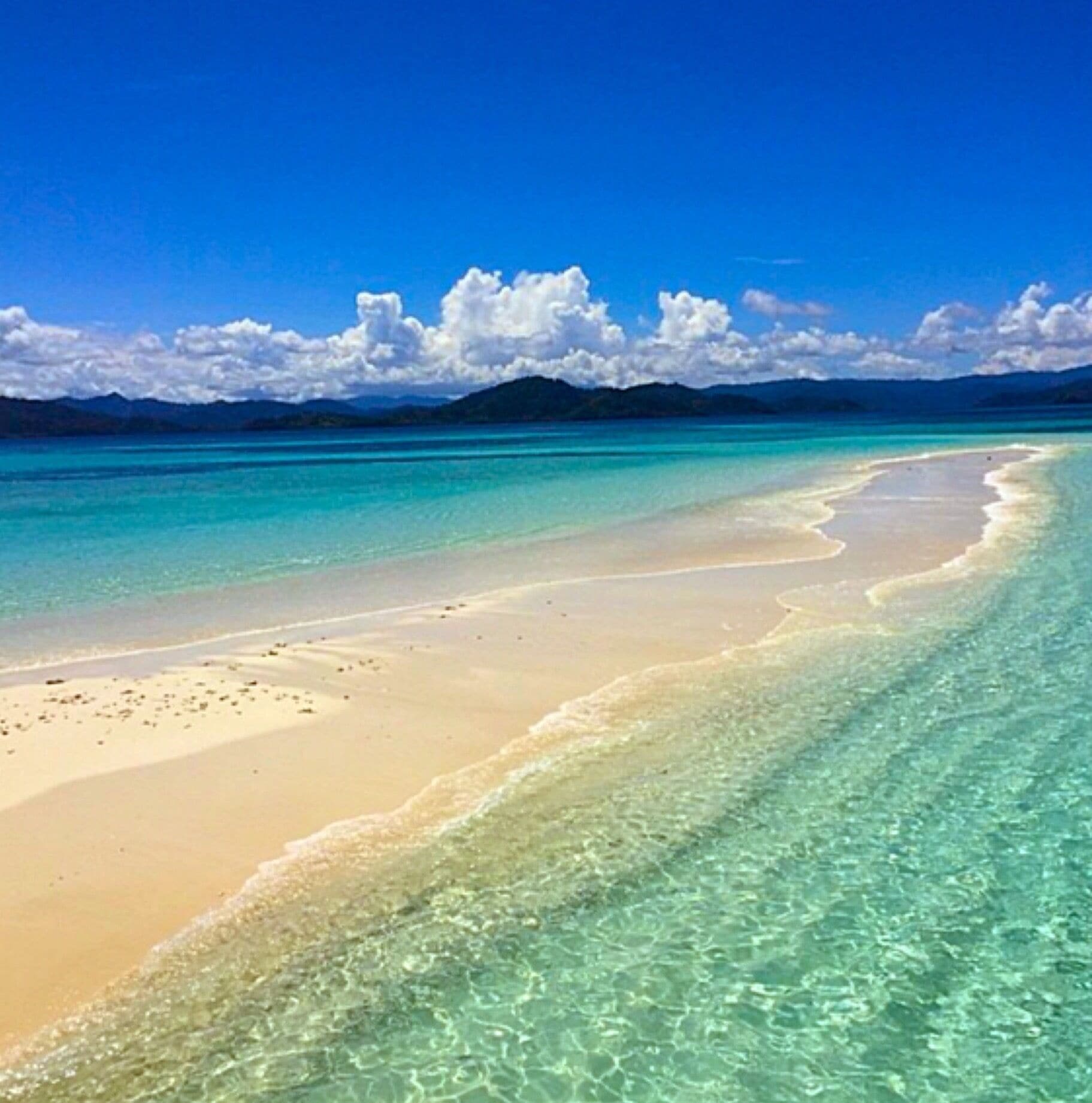 One of many Amazing beaches in Raja Ampat 🏊🏊🏊