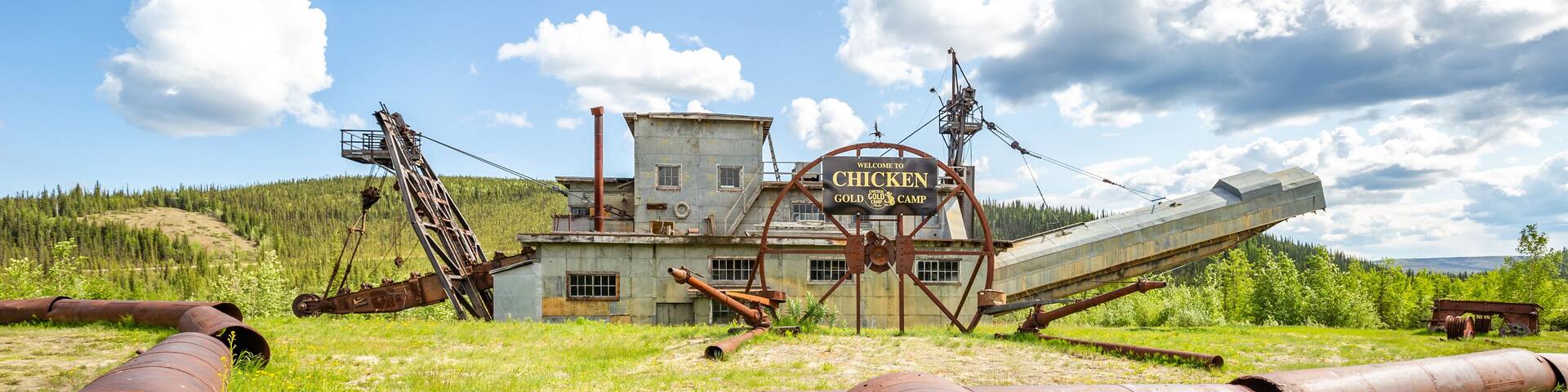 The Pedro gold dredge in Chicken, Alaska