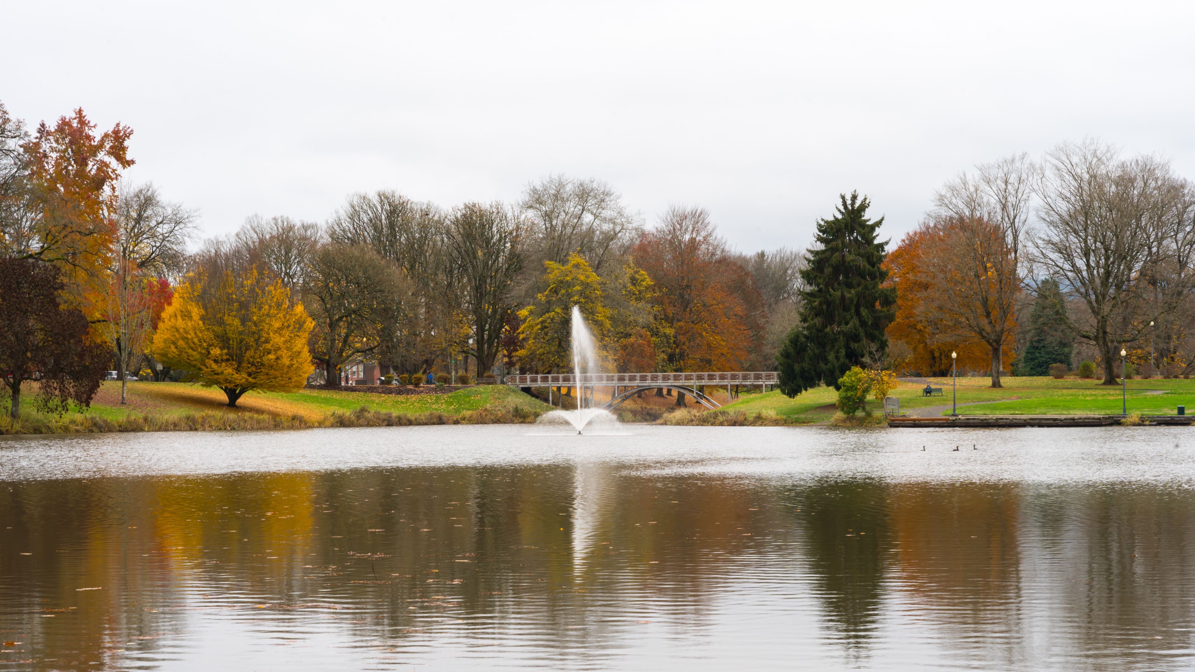 Autumn in Lake Sacajawea Park, Longview, Washington