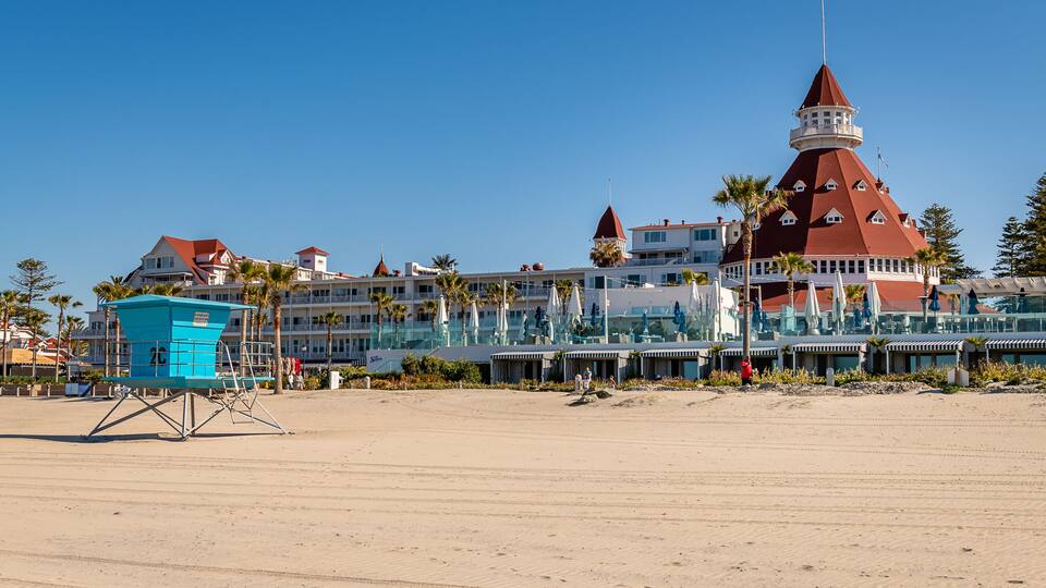 The beaches of Coronado Island