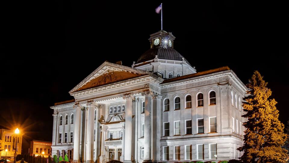 Boone County historic courthouse in Lebanon Indiana