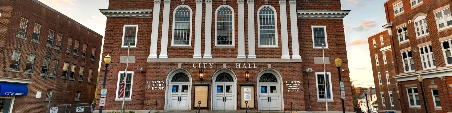City Hall building in Lebanon, New Hampshire City Hall, located on North Park Street in downtown Lebanon.
