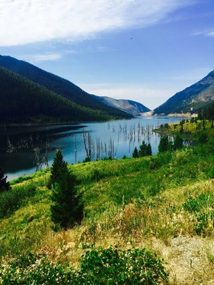On the right side of the road to Yellow stone national park was this specular view..