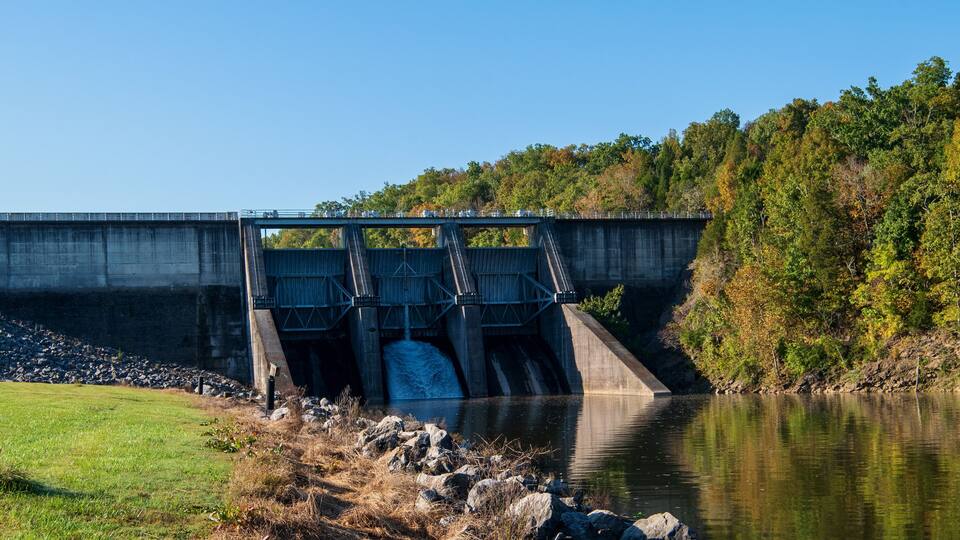 Tellico Dam in Lenoir City, Tennessee