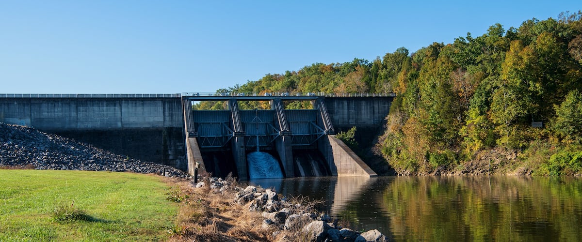 Tellico Dam in Lenoir City, Tennessee