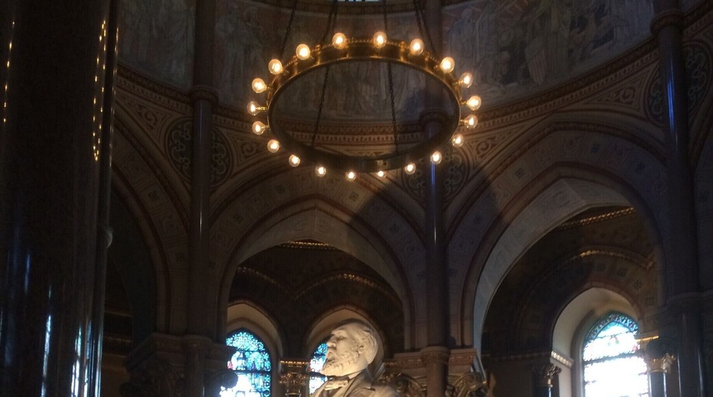 Beautiful monument to President James Garfield.