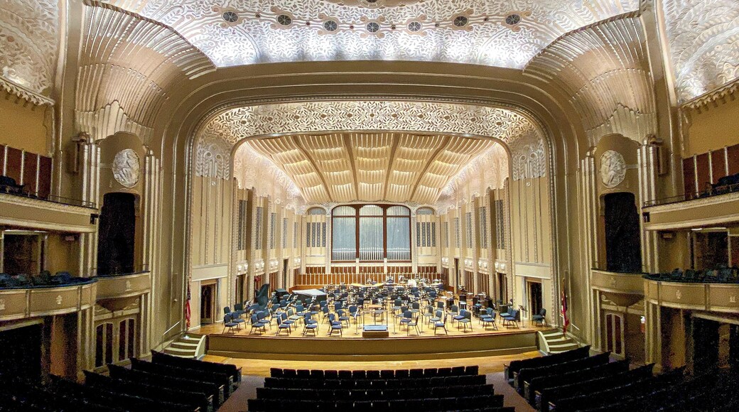 The Cleveland Orchestra is one of the "Big Five" orchestras in the United States, and is more than 100 years old. The orchestra didn't get a permanent home until 1931, when Severance Hall was finally completed.
The orchestra's home has gone through a couple renovations, but many of its opulent original details have been preserved.
Severance Hall does free public tours of the building at least once per month.