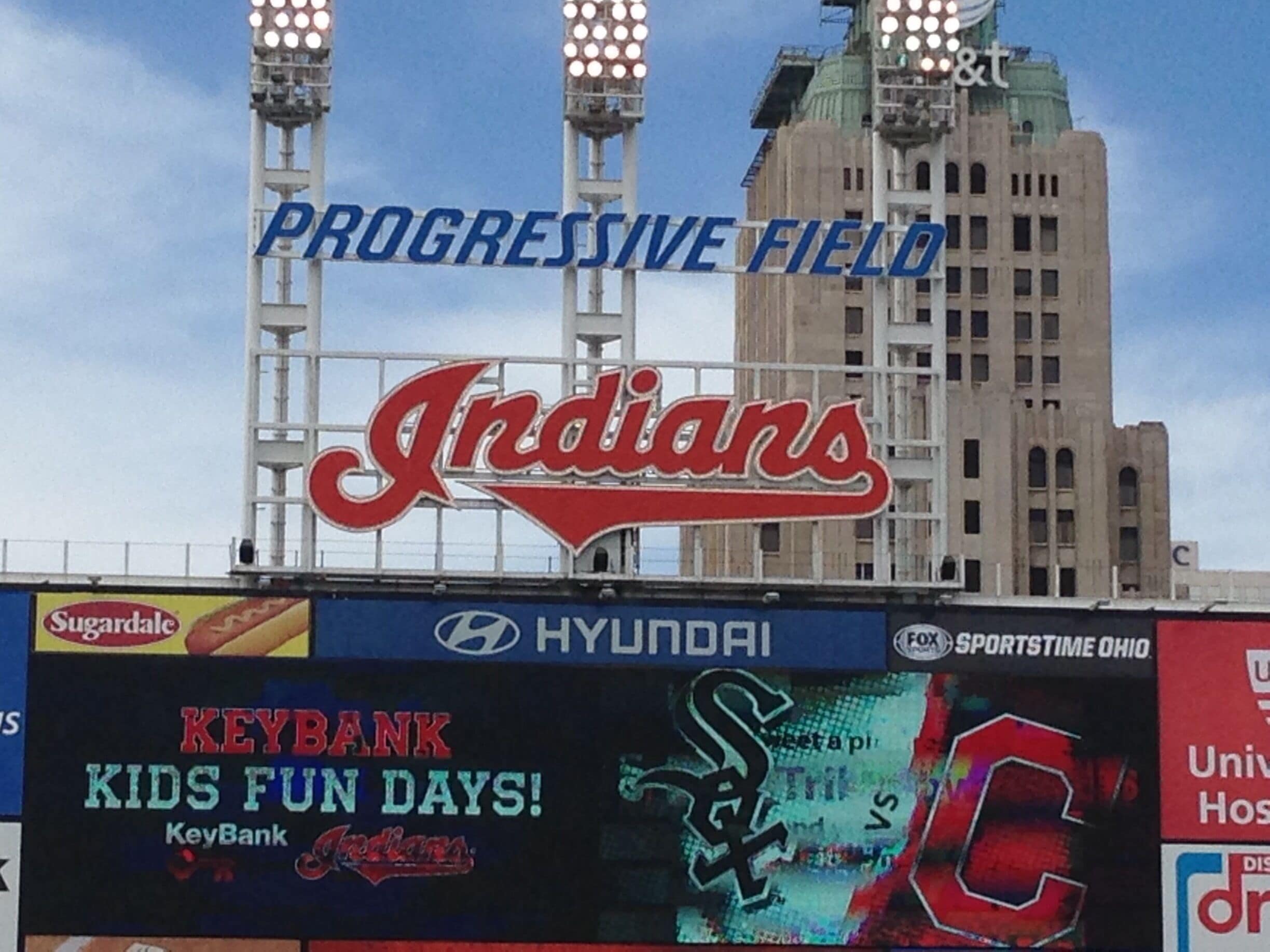 There to enjoy my first professional baseball game.