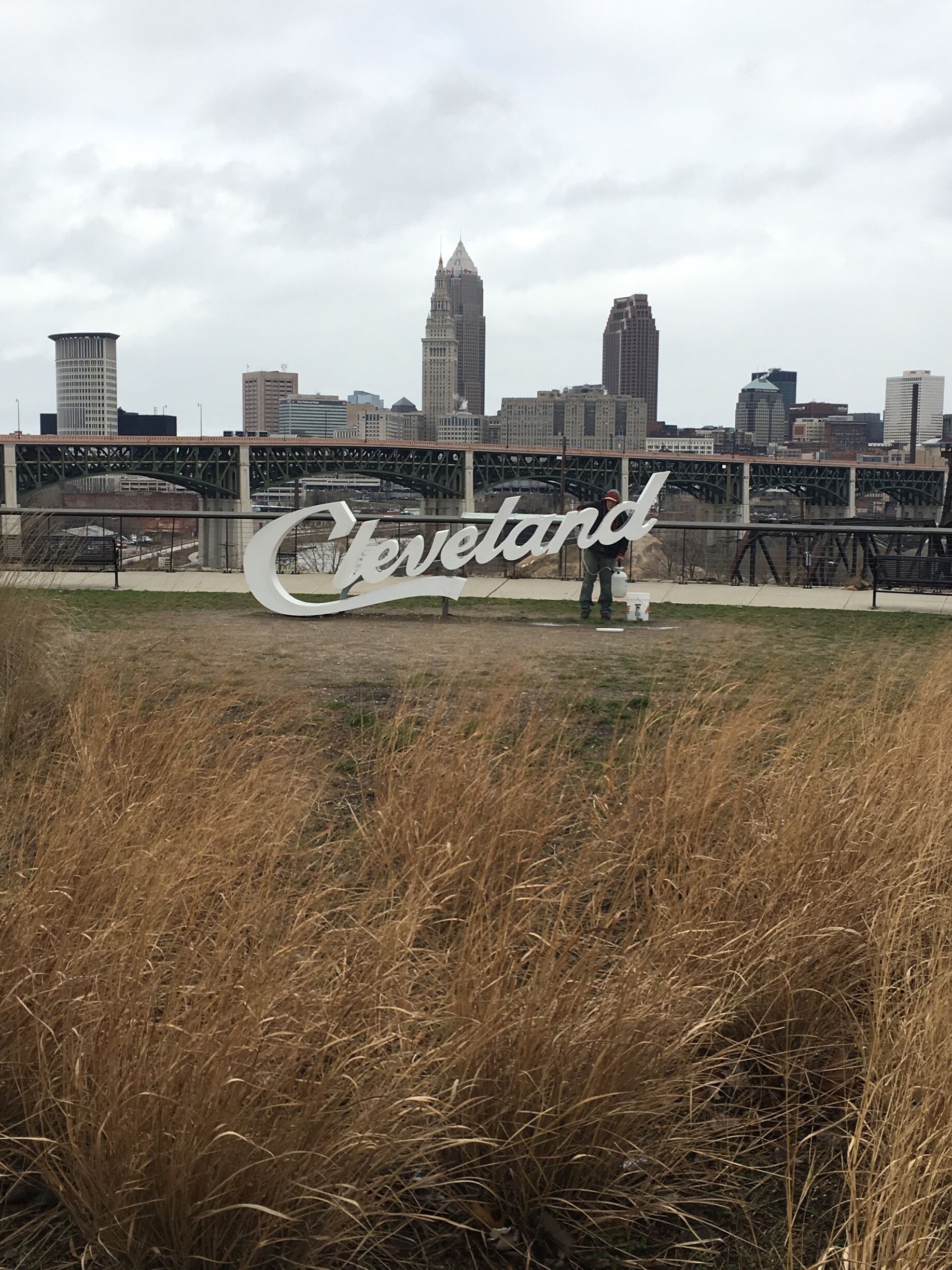 A fast dash visit to Cleveland included this discovery while wandering around.