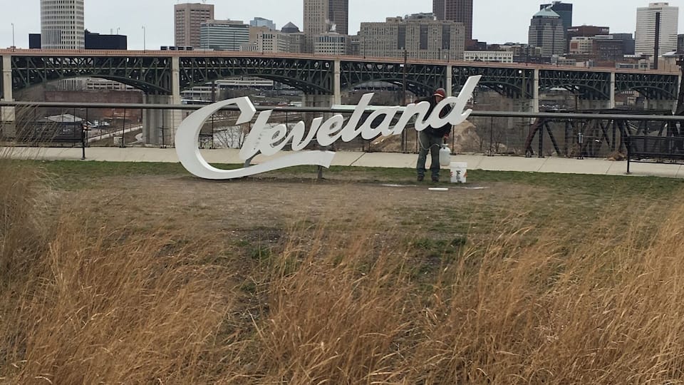 A fast dash visit to Cleveland included this discovery while wandering around.