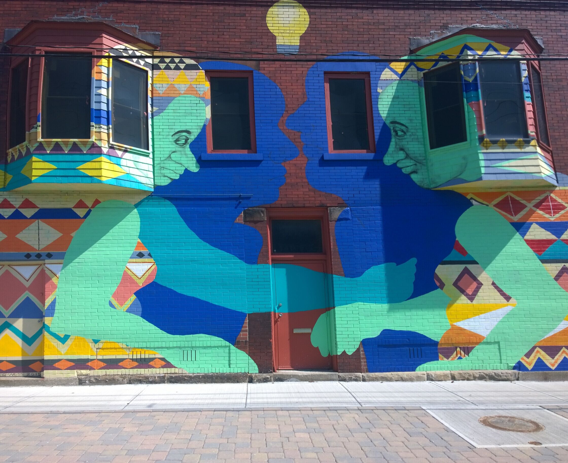 One of the buildings along the route of the Waterloo Arts Fest.