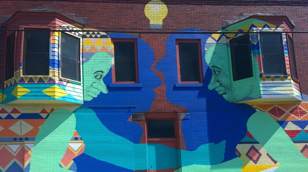 One of the buildings along the route of the Waterloo Arts Fest.