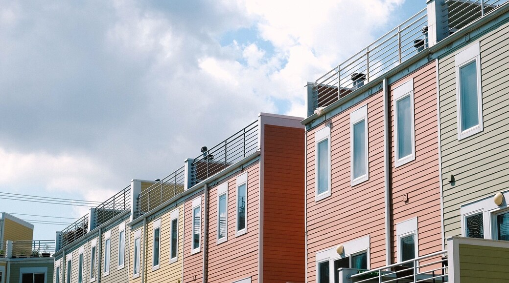 Noticed this colorful condo complex on my way to the beach last year as I took a detour. The next day, I had to go back and photograph this color swatch structure. #Architecture