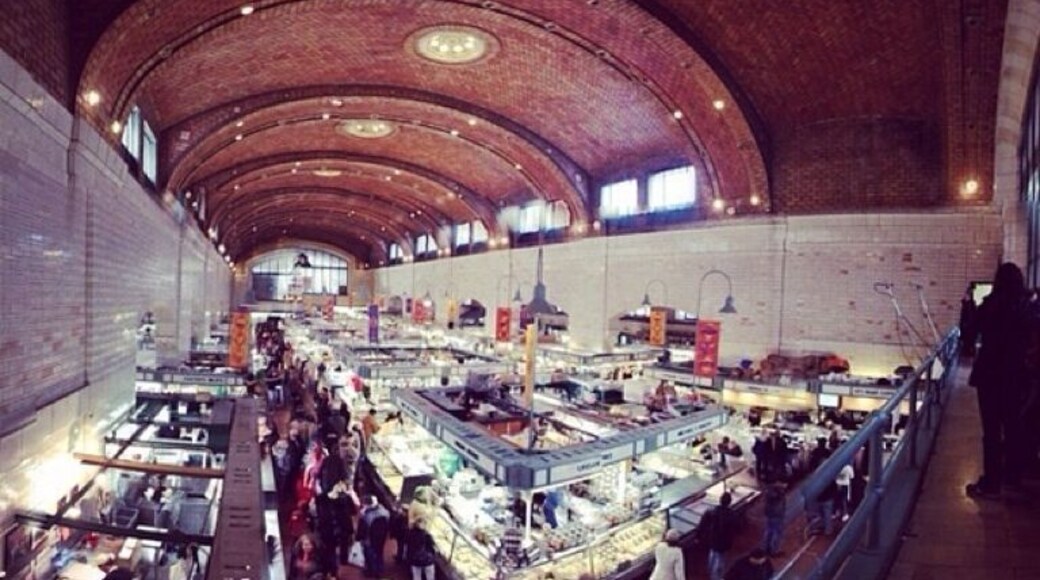 View from upstairs at West Side Market