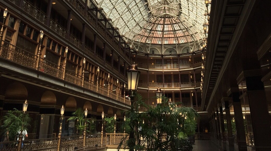 The Cleveland Arcade- built in 1890. On of the first indoor shopping malls in the US. #Details