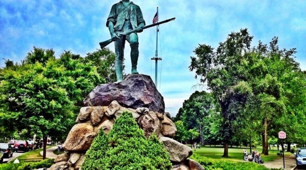 Captain John Parker Statute at the site of the 'Shot Heard Around the World.'