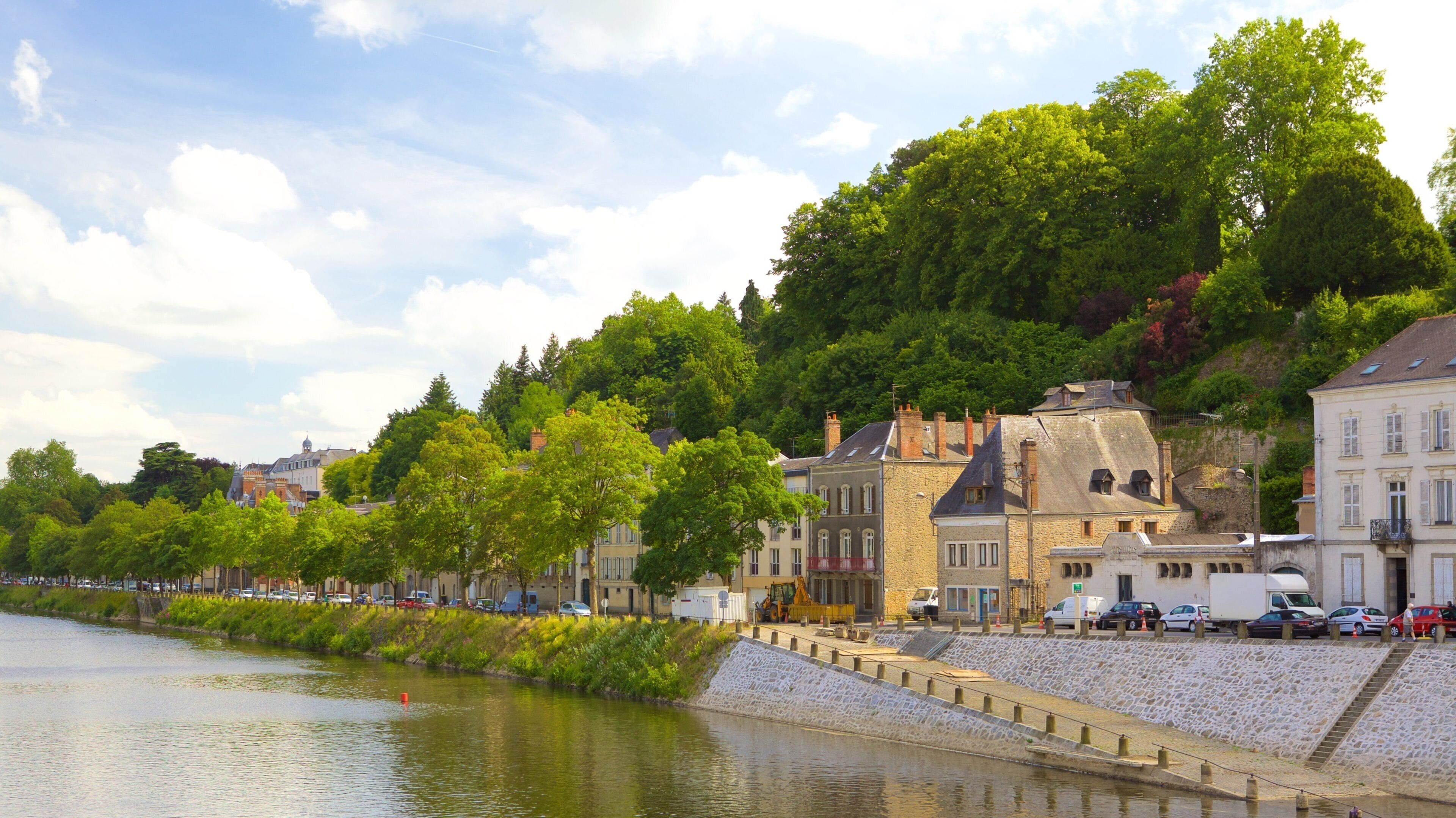 Laval featuring a river or creek and a house