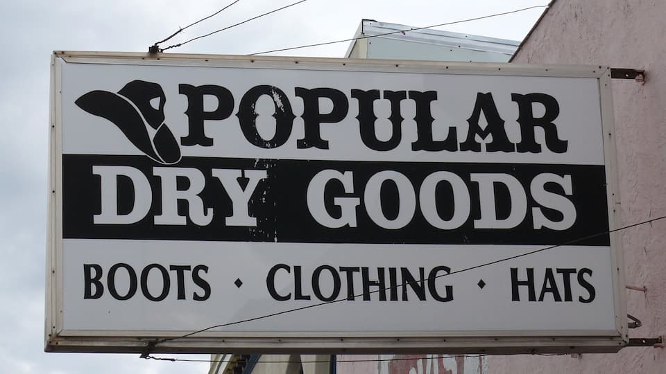 The signs tell the catering to the local public.