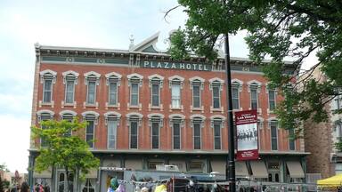 4th of July in the plaza in Las Vegas New Mexico.