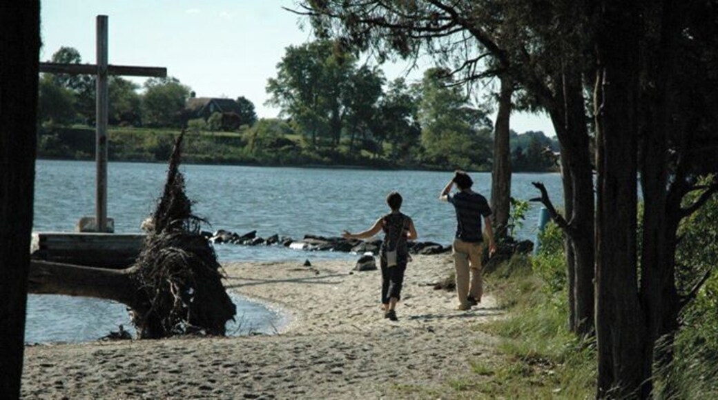 Known largely for midnight bonfires, guitar circles and skinnydipping, The Point is also great for sunbathing and wading.
Available for a limited time only - the sand is eroding away.