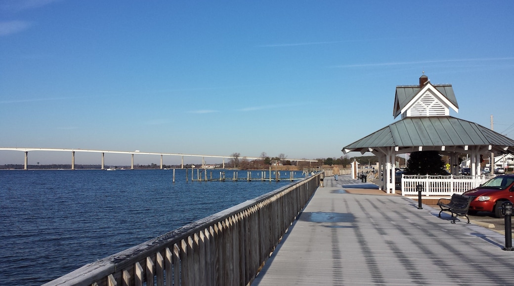 Boardwalk in Solomon's Island Maryland on the Patuxent River