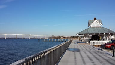 Boardwalk in Solomon's Island Maryland on the Patuxent River