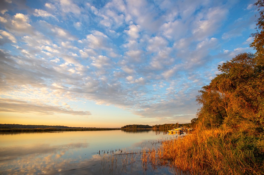 Patuxent River at Sunset in Southern Maryland Calvert County USA