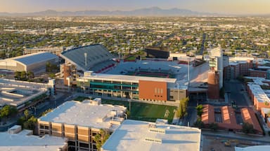 Sports stadium of The university of Arizona in Rincon Heights, Tucson, Arizona, United States of America.