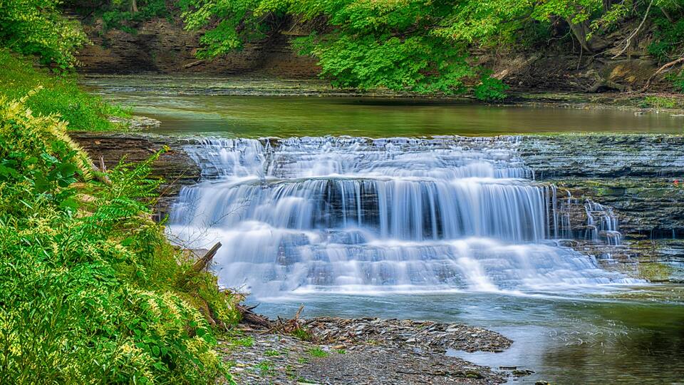 Waterfall at Lawrence Park Golf Club