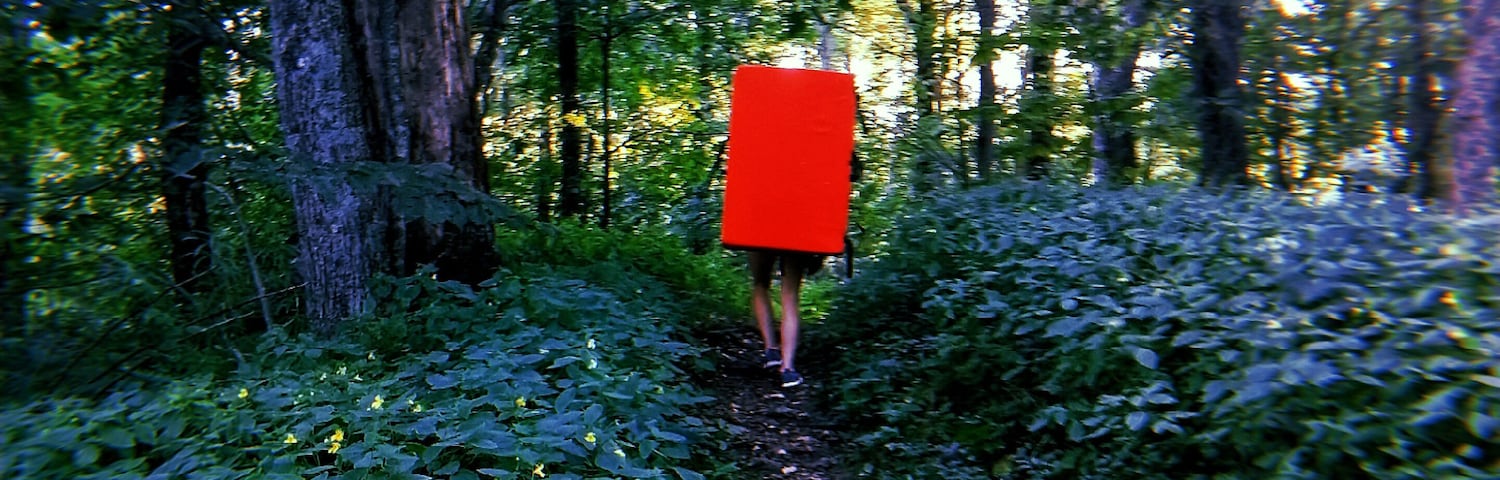 Followed a sentient crash pad into the woods for some climbing #Adventure