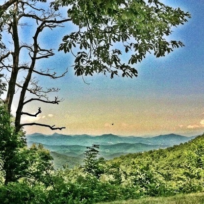 Looking down in the valley