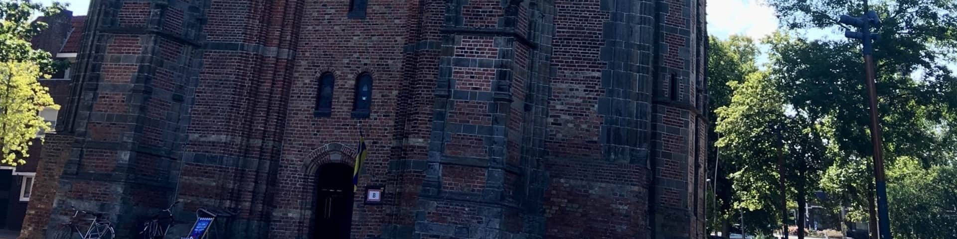 The leaning tower of Leeuwarden! The structure was to be the main steeple of a Cathedral being built in Leeuwarden, Holland in the 12th century but after it started leaning to one side, even after a correction, the construction was halted!